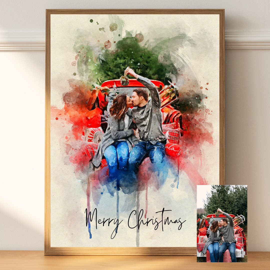Custom couple canvas – perfect for wedding anniversary gift