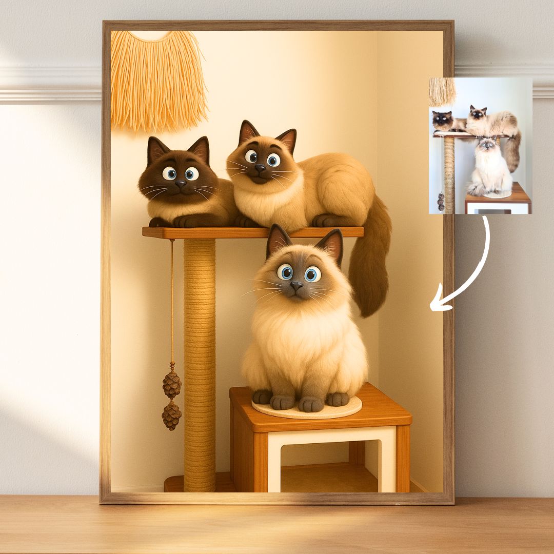 Pixar lookalike couple illustration – photo to cartoon